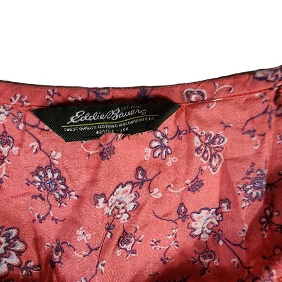 Eddie Bauer Coral Floral Top - Picture 9 of 10